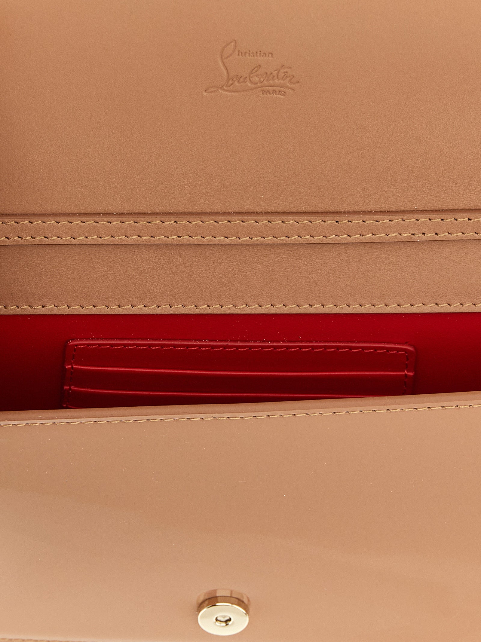 Φάκελος Christian Louboutin πολύχρωμος από δέρμα μοσχαριού  