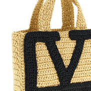 Valentino Garavani Black Viscose Tote Bag