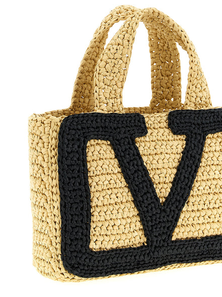 Valentino Garavani Black Viscose Tote Bag