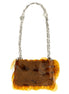 Paco Rabanne Orange Polyester Shoulder Bag