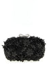 Self-Portrait Black Polyester Clutch Bag