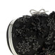 Self-Portrait Black Polyester Clutch Bag