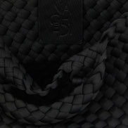 NAGHEDI Black Neoprene Tote Bag