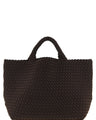 NAGHEDI Brown Neoprene Tote Bag