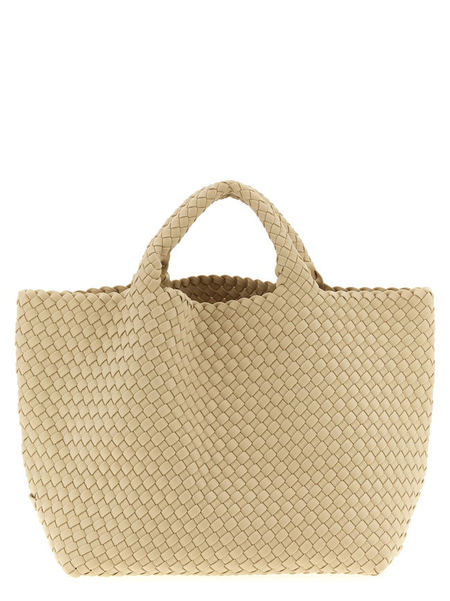 NAGHEDI Beige Neoprene Tote Bag