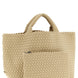 NAGHEDI Beige Neoprene Tote Bag