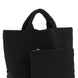 NAGHEDI Black Neoprene Tote Bag