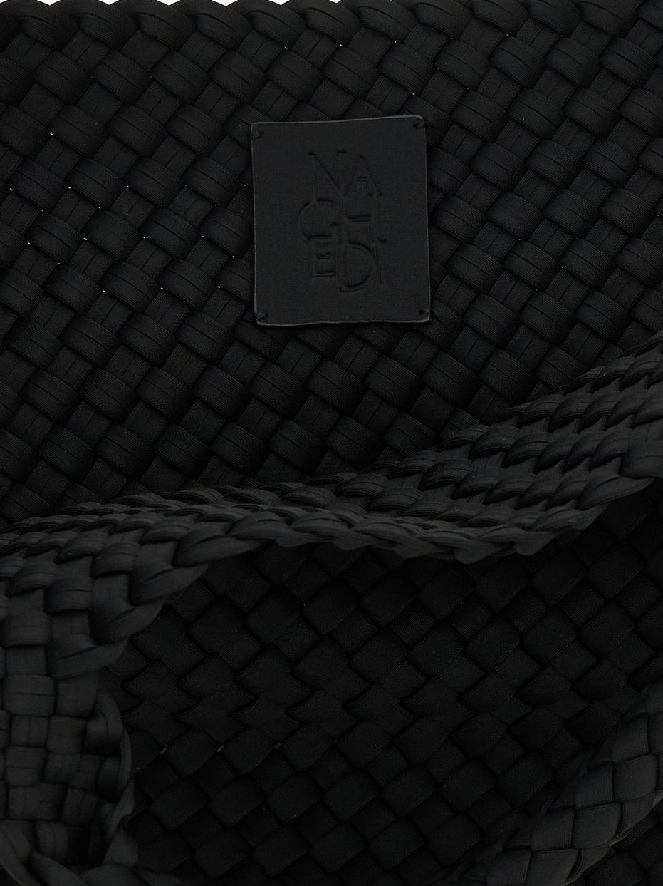 NAGHEDI Black Neoprene Tote Bag