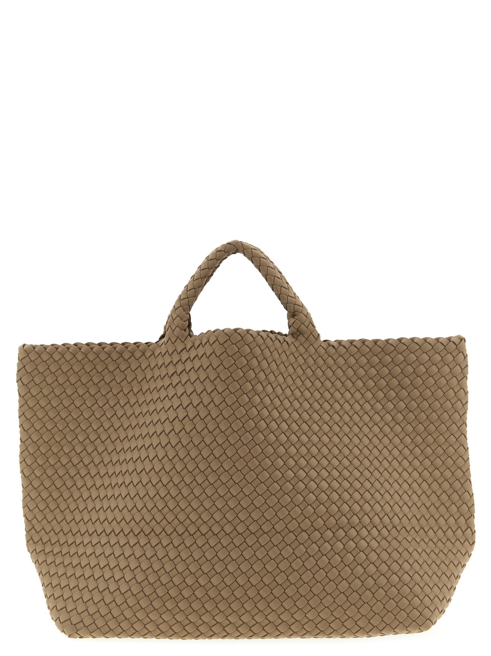 NAGHEDI Beige Neoprene Tote Bag