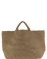 NAGHEDI Beige Neoprene Tote Bag