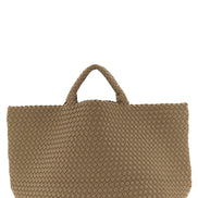 NAGHEDI Beige Neoprene Tote Bag