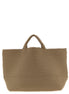 NAGHEDI Beige Neoprene Tote Bag