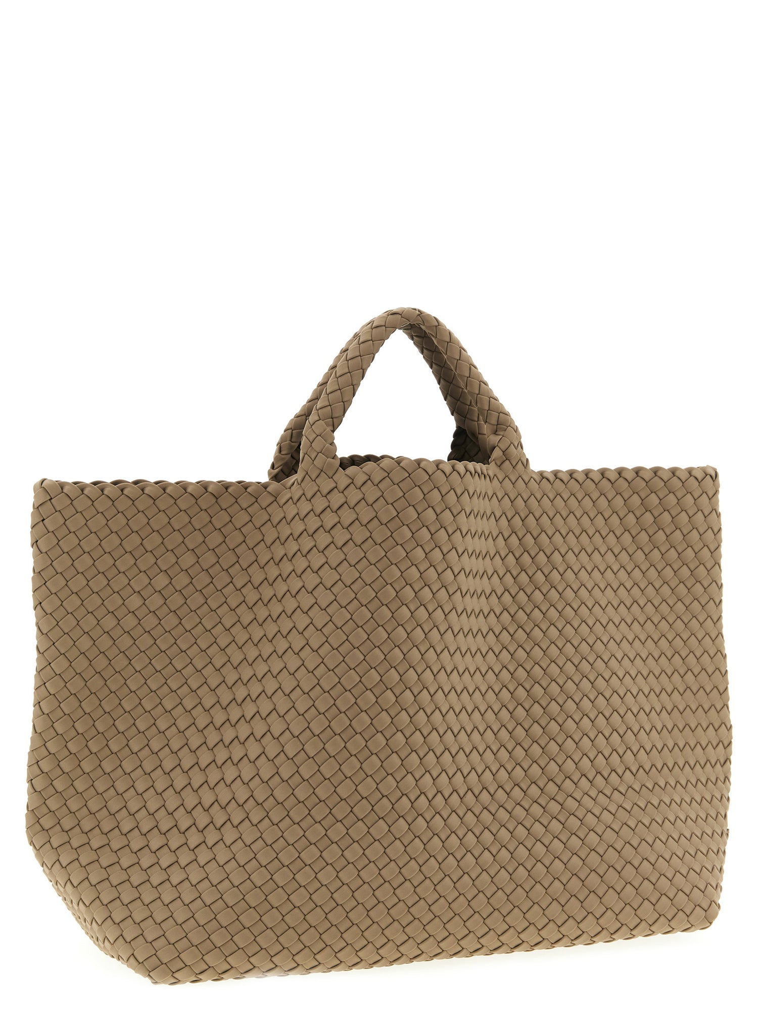 NAGHEDI Beige Neoprene Tote Bag