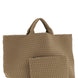 NAGHEDI Beige Neoprene Tote Bag