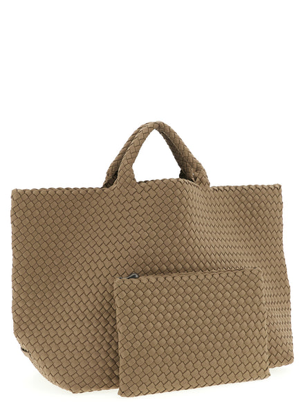 NAGHEDI Beige Neoprene Tote Bag