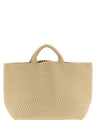 NAGHEDI Beige Neoprene Tote Bag
