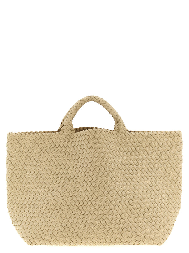 NAGHEDI Beige Neoprene Tote Bag