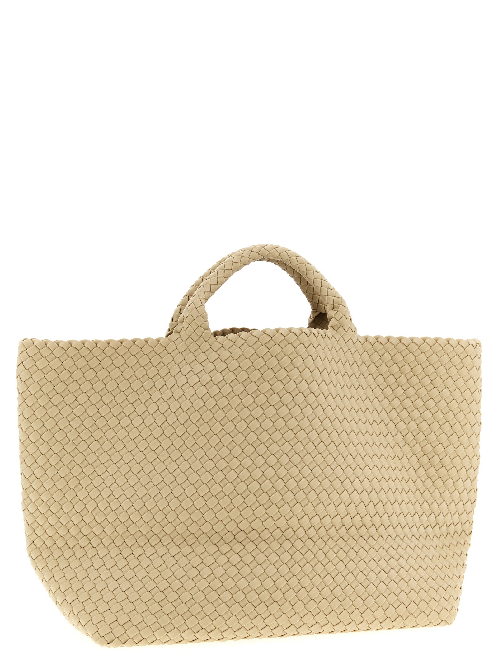 NAGHEDI Beige Neoprene Tote Bag