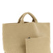 NAGHEDI Beige Neoprene Tote Bag