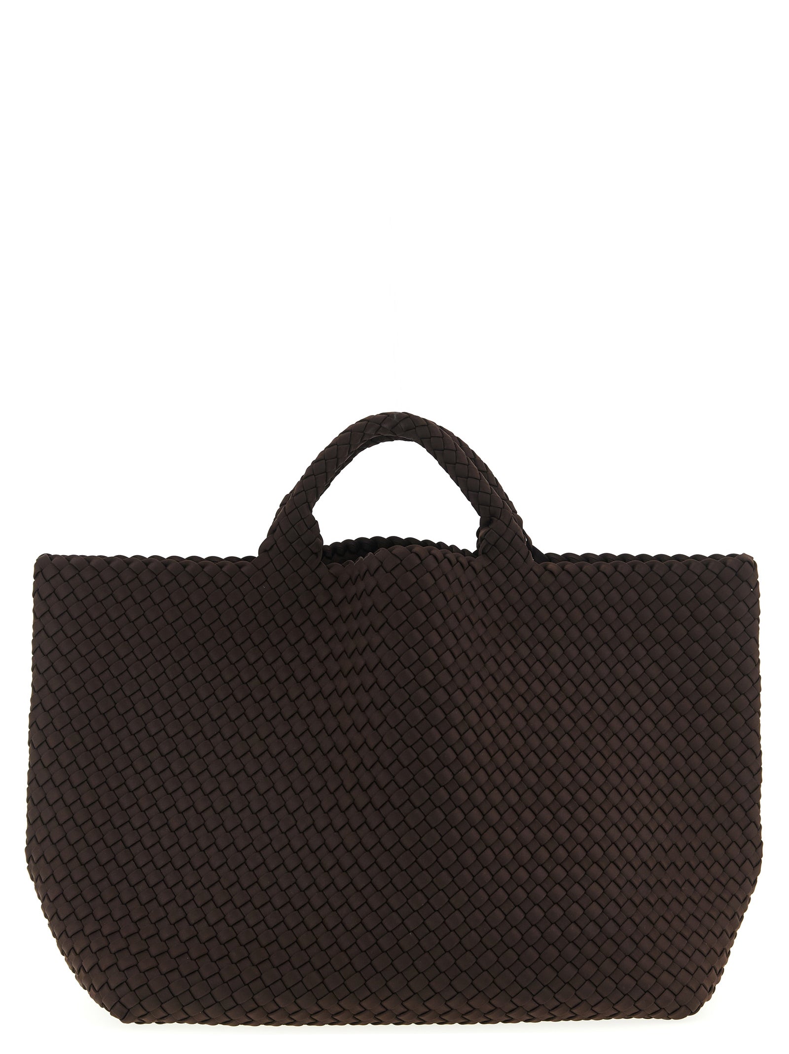 NAGHEDI Brown Neoprene Tote Bag