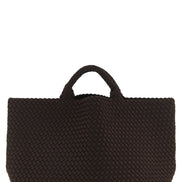 NAGHEDI Brown Neoprene Tote Bag