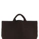 NAGHEDI Brown Neoprene Tote Bag