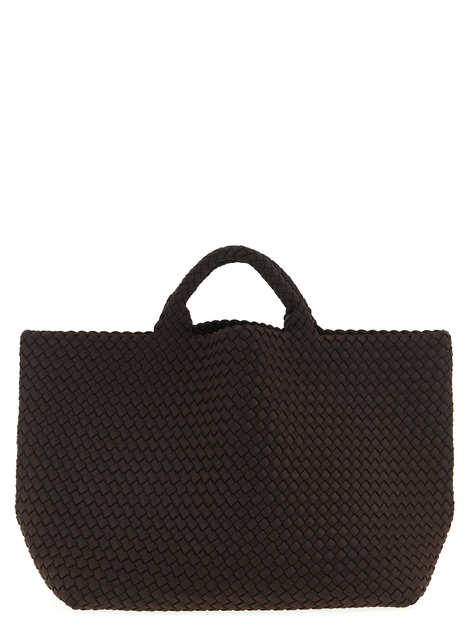 NAGHEDI Brown Neoprene Tote Bag
