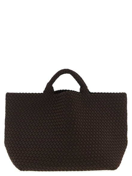 NAGHEDI Brown Neoprene Tote Bag