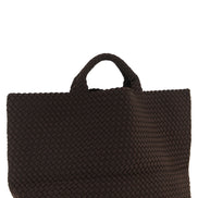 NAGHEDI Brown Neoprene Tote Bag