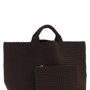 NAGHEDI Brown Neoprene Tote Bag