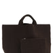 NAGHEDI Brown Neoprene Tote Bag