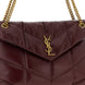 Saint Laurent Bordeaux Calfskin Shoulder Bag