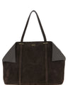 Ferragamo Brown Goatskin Shoulder Bag