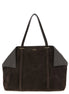 Ferragamo Brown Goatskin Shoulder Bag