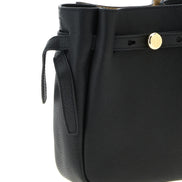 Τσάντα χιαστί Tory Burch από μαύρο δέρμα αγελάδας  