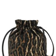 Ganni Brown Polyester Clutch Bag