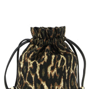 Ganni Brown Polyester Clutch Bag