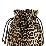 Ganni Brown Recycled Polyamide Clutch Bag