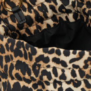 Ganni Brown Recycled Polyamide Clutch Bag