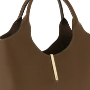 Tod's Brown Calfskin Handbag