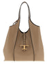 Tod's Beige Calfskin Tote Bag