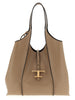 Tod's Beige Calfskin Tote Bag