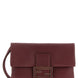 Fendi Bordeaux Lamb Leather Clutch Bag