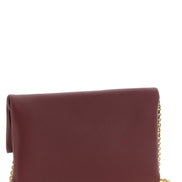 Φάκελος Fendi από δέρμα αρνιού Bordeaux  