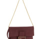 Fendi Bordeaux Lamb Leather Clutch Bag