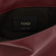 Φάκελος Fendi από δέρμα αρνιού Bordeaux  