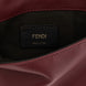 Fendi Bordeaux Lamb Leather Clutch Bag