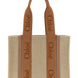 Chloé Brown Linen Tote Bag