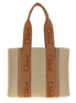 Chloé Brown Linen Tote Bag