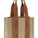 Chloé Brown Linen Tote Bag